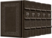 Picture of Machzor 5 Vol Pocket Slipcased SET Sefard Yerushalayim Hand-Tooled Grey leather